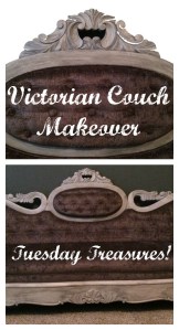 Victorian Couch Makeover - Tuesday Treasures